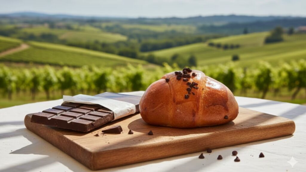 Brioche con cioccolato