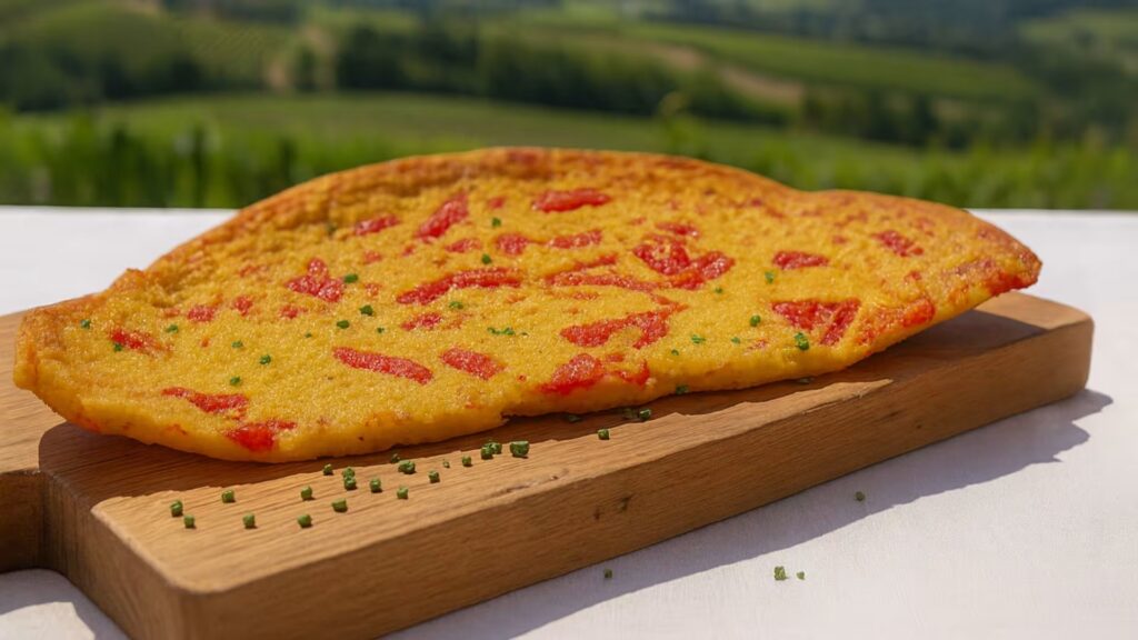 Farinata con pomodorini