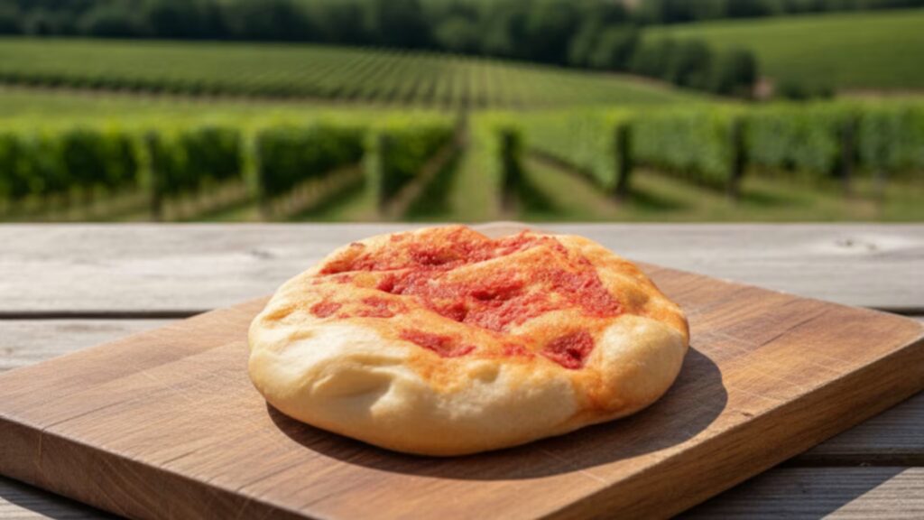 Focaccia tonda al pomodoro